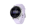 GARMIN Venu 4 | GPS Multisport Smartwatch | 41 mm | Grau / Silber mit Silikon-Armband Lavendelblau