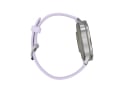 GARMIN Venu 4 | GPS Multisport Smartwatch | 41 mm | Grau / Silber mit Silikon-Armband Lavendelblau
