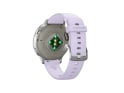 GARMIN Venu 4 | GPS Multisport Smartwatch | 41 mm | Grau / Silber mit Silikon-Armband Lavendelblau