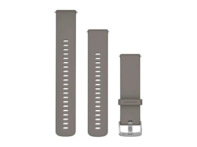 GARMIN Schnellwechsel-Armband | Silikon | 22 mm | Silbergrau