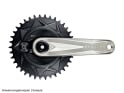 ALUGEAR Crank Arms Stellar Ti MTB | SRAM 8-hole Chainring 28.99 mm SRAM DUB Shaft | titanium gray 160 mm