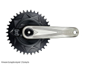 ALUGEAR Kurbelarme Stellar Ti MTB | SRAM 8-Loch Kettenblatt 28,99 mm SRAM DUB Welle | Titangrau 165 mm