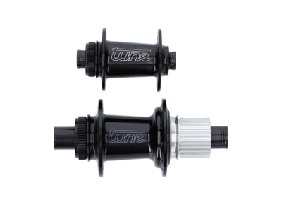 TUNE Naben Set Micro CL Center Lock | 12x100 mm / 12x142 mm | Standard Bearings | Freilauf Shimano Micro Spline | schwarz