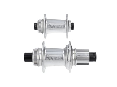 TUNE Hub Set Micro CL Center Lock | 12x100 mm / 12x142 mm | Standard Bearings | Freewheel Shimano Micro Spline | silver