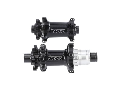 TUNE Naben Set Nano Boost 6B 6-Loch | 15x110 mm / 12x148 mm | Standard Bearings | Freilauf SRAM XD / XDR | schwarz