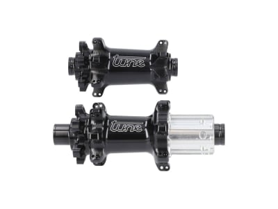 TUNE Hub Set Nano Boost 6B 6-Hole | 15x110 mm / 12x148 mm | Standard Bearings | Freewheel Shimano HG 10- / 11- / 12-speed | black