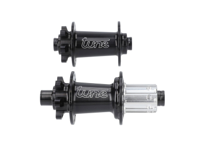 TUNE Hub Set Micro Boost 6B 6-Hole | 15x110 mm / 12x148 mm | Standard Bearings | Freewheel Shimano HG 10- / 11- / 12-speed | black