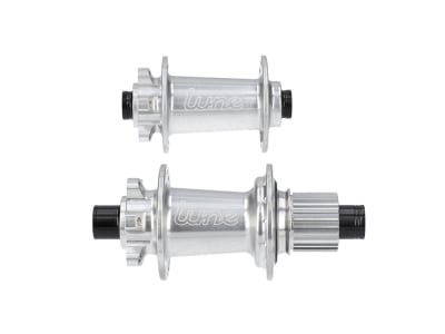 TUNE Naben Set Micro Boost 6B 6-Loch | 15x110 mm / 12x148 mm | Standard Bearings | Freilauf Shimano Micro Spline | silber