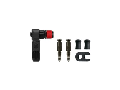 LEZYNE Pump Head ABS Pro Clik Chuck + 2x Valve Cores