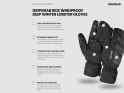 GRIPGRAB Gloves RIDE Deep Winter Lobster | black | size M