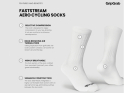 GRIPGRAB Socks Faststream Aero | white | size S