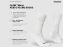 GRIPGRAB Socks Faststream Aero | white | size M