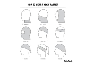 GRIPGRAB Halstuch Merino Nackenwärmer | schwarz