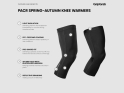 GRIPGRAB Knee Warmers PACR Spring / Fall Transition Knee Warmers | black | size M