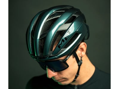 MET Fahrradhelm Trenta MIPS 3K Carbon | Hyper Teal