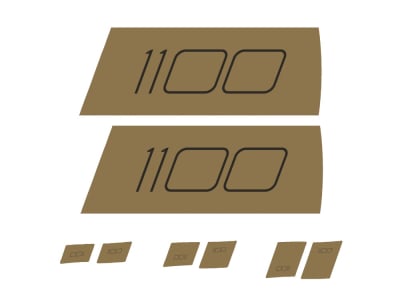 DT SWISS Aufkleber Set für ARC 1100 Disc Scheibenrad | gold