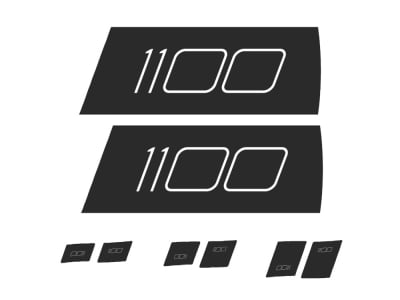 DT SWISS Aufkleber Set für ARC 1100 Disc Scheibenrad | schwarz