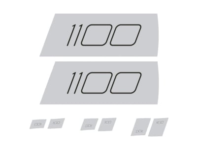 DT SWISS Aufkleber Set für ARC 1100 Disc Scheibenrad | chrom