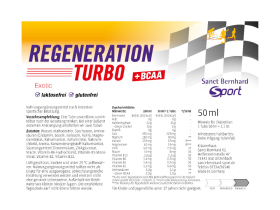 SANCT BERNHARD SPORT Drink Gel Regeneration Turbo + BCAA...