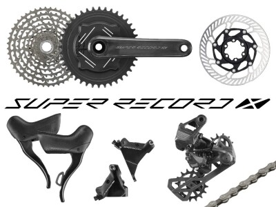 CAMPAGNOLO Schaltgruppe 1x13 GRAVEL Super Record 13 X | 165 mm 42 Zähne 9-42 Zähne ohne Bremsscheiben