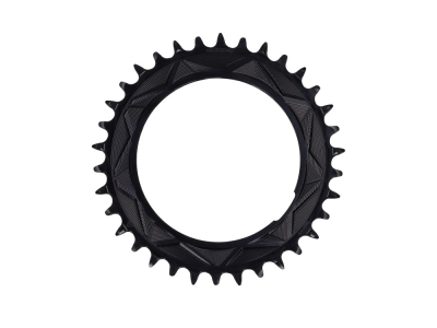 ALUGEAR Chainring round AERO Direct Mount | 1-speed Narrow Wide SRAM Thread Mount for XX / XX SL Powermeter | 0 mm Offset | black 32 teeth