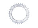 ALUGEAR Chainring round AERO Direct Mount | 1-speed Narrow Wide SRAM Thread Mount for XX / XX SL Powermeter | 0 mm Offset | silver