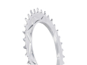 ALUGEAR Chainring round AERO Direct Mount | 1-speed Narrow Wide SRAM Thread Mount for XX / XX SL Powermeter | 0 mm Offset | silver 30 teeth
