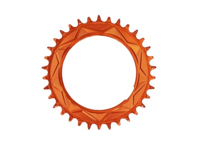 ALUGEAR Chainring round AERO Direct Mount | 1-speed Narrow Wide SRAM Thread Mount for XX / XX SL Powermeter | 0 mm Offset | orange