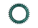 ALUGEAR Chainring round AERO Direct Mount | 1-speed Narrow Wide SRAM Thread Mount for XX / XX SL Powermeter | 0 mm Offset | green 34 teeth
