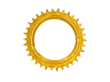 ALUGEAR Chainring round AERO Direct Mount | 1-speed Narrow Wide SRAM Thread Mount for XX / XX SL Powermeter | 0 mm Offset | gold 38 teeth