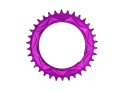 ALUGEAR Chainring round AERO Direct Mount | 1-speed Narrow Wide SRAM Thread Mount for XX / XX SL Powermeter | 0 mm Offset | purple 38 teeth