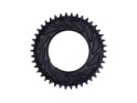 ALUGEAR Chainring round AERO Direct Mount | 1-speed Narrow Wide SRAM Thread Mount for RED XPLR Powermeter Spider | black 38 teeth
