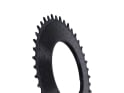 ALUGEAR Chainring round AERO Direct Mount | 1-speed Narrow Wide SRAM Thread Mount for RED XPLR Powermeter Spider | black 50 teeth