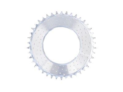 ALUGEAR Kettenblatt rund AERO Direct Mount | 1-fach Narrow Wide SRAM Thread Mount für RED XPLR Powermeter Spider | silber 48 Zähne