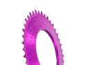 ALUGEAR Kettenblatt rund AERO Direct Mount | 1-fach Narrow Wide SRAM Thread Mount für RED XPLR Powermeter Spider | lila 38 Zähne