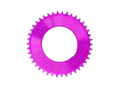 ALUGEAR Kettenblatt rund AERO Direct Mount | 1-fach Narrow Wide SRAM Thread Mount für RED XPLR Powermeter Spider | lila 54 Zähne