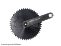 GARBARUK Chainring round 1-speed narrow-wide for SRAM 8-Bolt Aero | black 36 Teeth