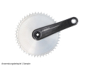 GARBARUK Chainring round 1-speed narrow-wide for SRAM 8-Bolt Aero | silver 40 Teeth