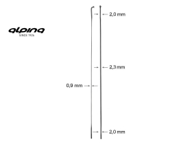 ALPINA Spoke Ultralite Aero black | 288 mm