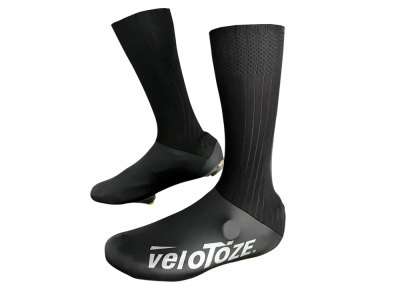 VELOTOZE Überschuhe Aero TT lang | schwarz / schwarz L (43 - 46)