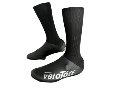 VELOTOZE Overshoes Aero TT long | black / black XL (46,5 - 49)