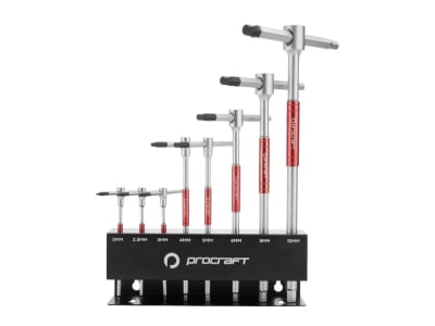 PROCRAFT Hexagon Socket Set T-handle with Wall Bracket