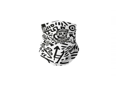 MALDITA BUENA SUERTE Multifunktionstuch Run or Die | weiß