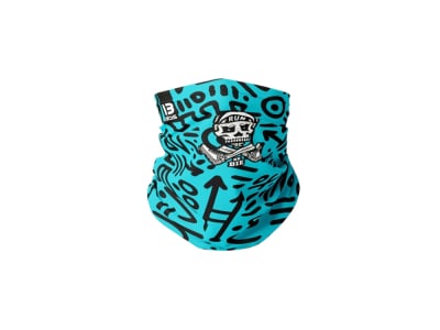 MALDITA BUENA SUERTE Multifunktionstuch Run or Die | blau