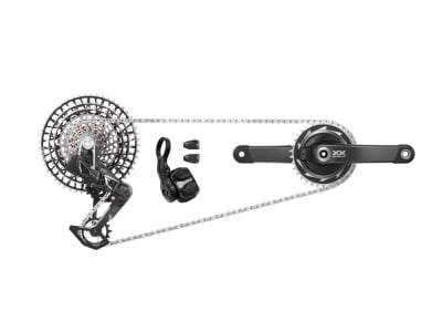 SRAM XX SL Eagle Transmission MTB Gruppe | 55 mm Kettenlinie 174 mm Q-Faktor Powermeter Spider | USB-C Charger