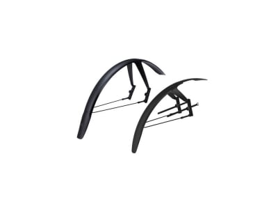 BBB CYCLING Mudguard Set DiscGuard Plus for Bicycles with Disc Brakes BFD-66S