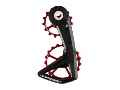 CERAMICSPEED OSPW RS 5-Spoke Derailleur Cage System | SRAM Force AXS E1 | Rival AXS E1 red