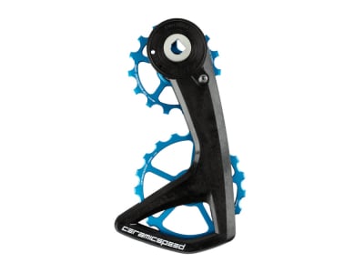 CERAMICSPEED OSPW RS 5-Spoke Derailleur Cage System | SRAM Force AXS E1 | Rival AXS E1 blue