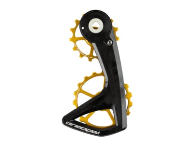 CERAMICSPEED OSPW RS 5-Spoke Derailleur Cage System | SRAM Force AXS E1 | Rival AXS E1 gold