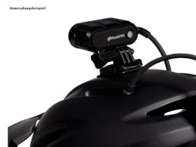 GLOWORM Helm Befestigungsadapter selbstklebend | gebogen